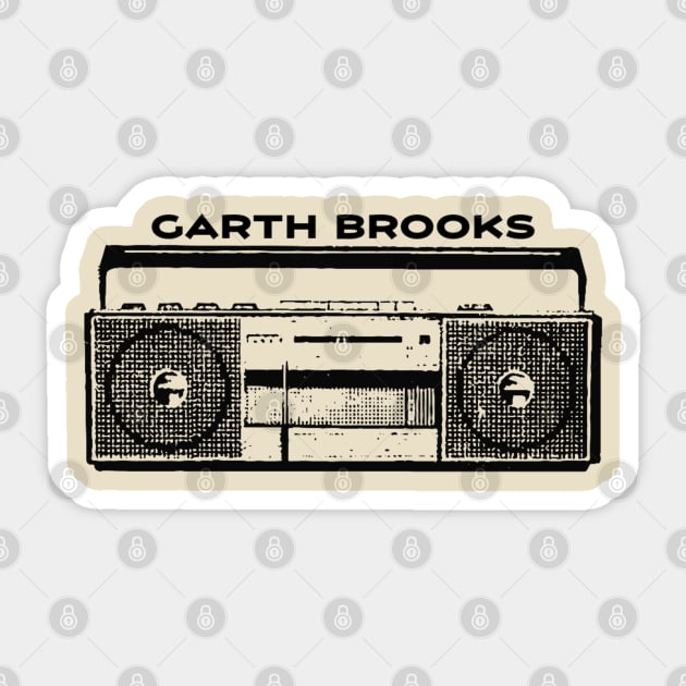 Garth Brooks Sticker by Rejfu Store